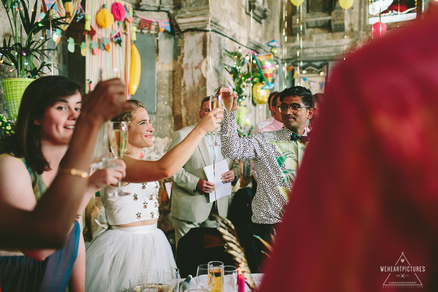 Speeches and Toast_Wedding Breakfast_Caroline_Gardens_Asylum_chapel_Alternative_Wedding_Photography