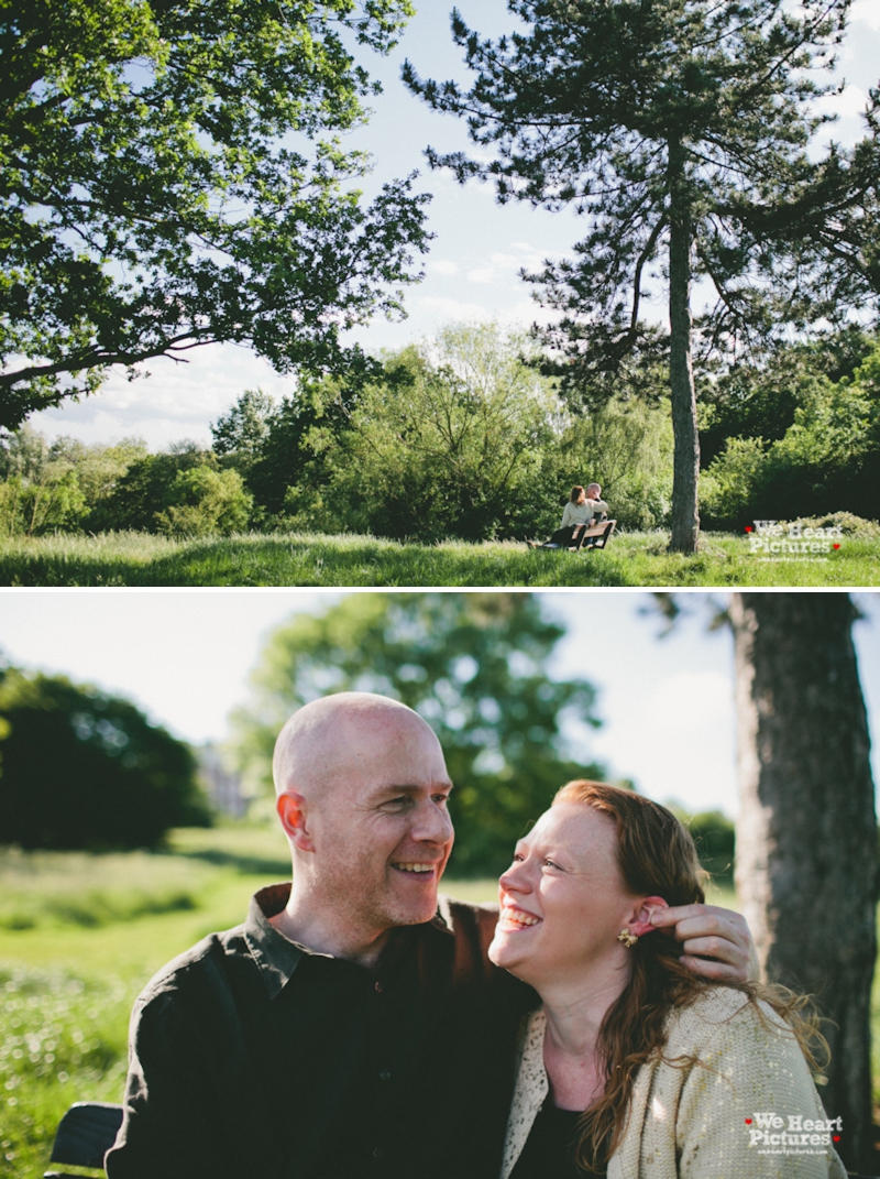 London Wedding Photographer, Couple under the tree