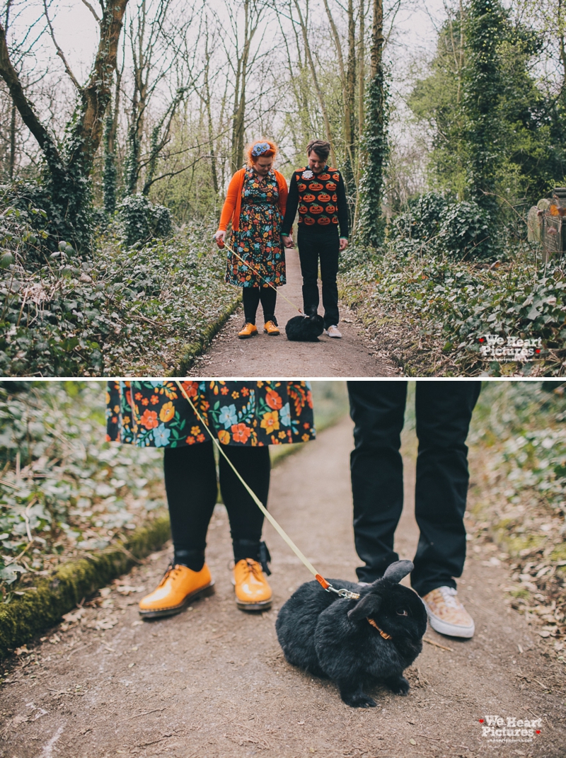 London Stoke Newington Abney Park Cemetery Engagement Shoot | Alternative and Creative Wedding Photography by We Heart Pictures London, UK & Destination