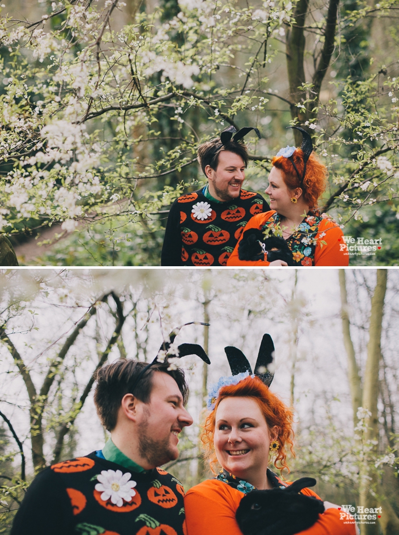 London Stoke Newington Abney Park Cemetery Engagement Shoot | Alternative and Creative Wedding Photography by We Heart Pictures London, UK & Destination