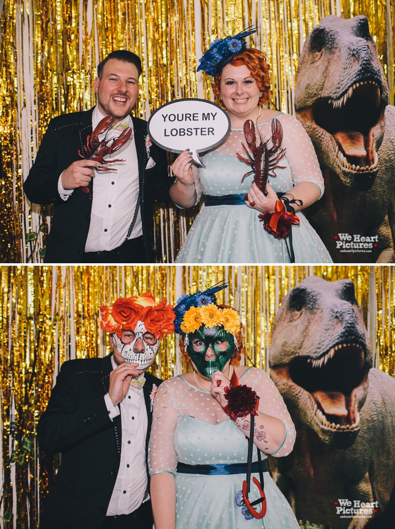 Crazy Photo booth Day of the Death Wedding Alternative Wedding Photographer London | Shoreditch Wedding Photographer