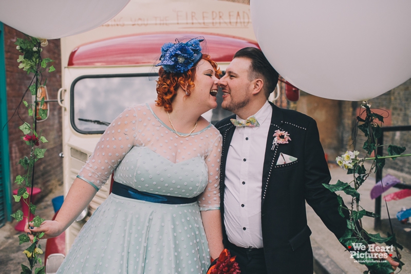 Bride and Groom Portraits Day of the Death Wedding Alternative Wedding Photographer London | Shoreditch Wedding Photographer