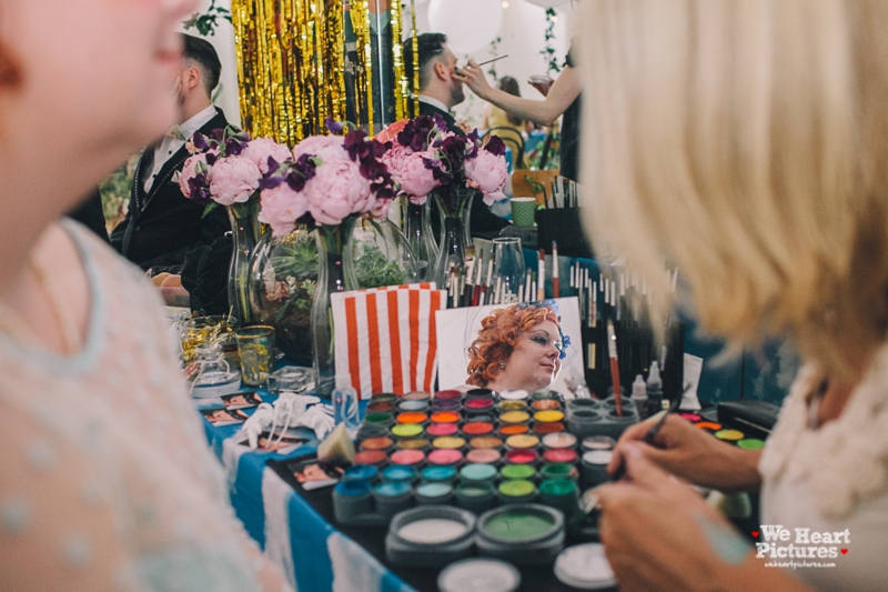 Face Painting at a wedding Alternative Wedding Photographer London | Shoreditch Wedding Photographer