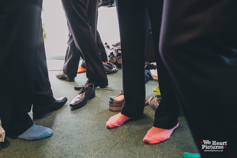 Colorful socks, Reportage of a morning on a wedding day in St albans, Ivi Hearts wedding deco, Alternative Wedding Photography In London, Pastel Tones wedding