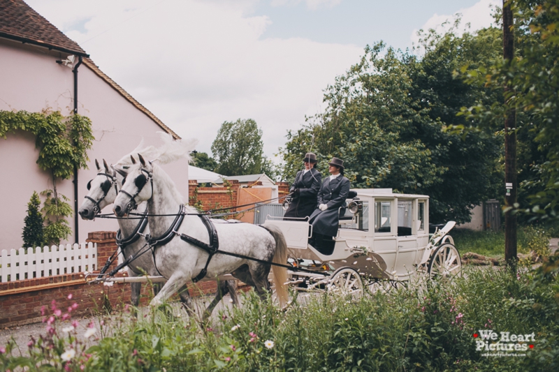 Horses, Wedding carriage, Reportage of a morning on a wedding day in St albans, Ivi Hearts wedding deco, Alternative Wedding Photography In London, Pastel Tones wedding