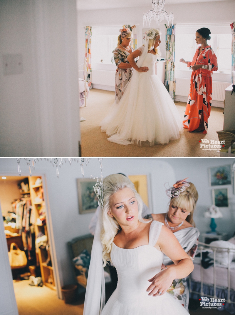 Reportage of a morning on a wedding day in St albans, Ivi Hearts wedding deco, Alternative Wedding Photography In London, Pastel Tones wedding