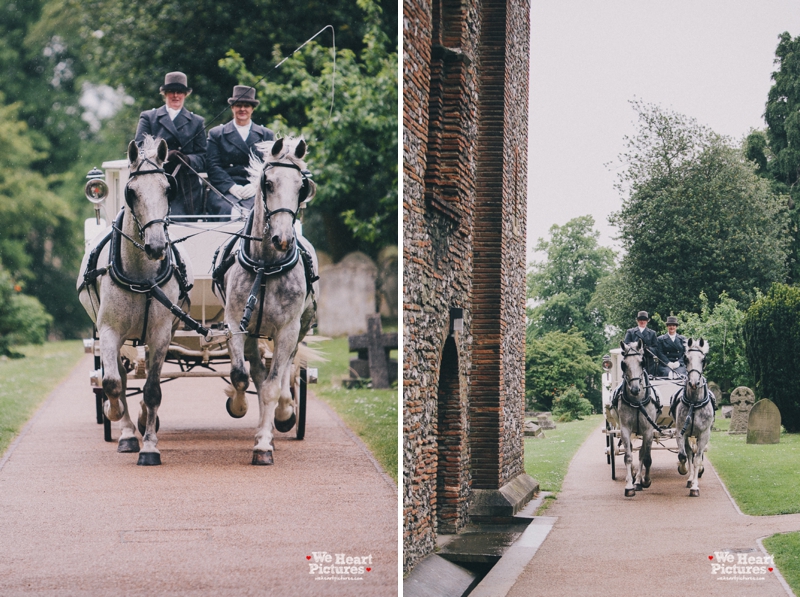 horses carriage, St Albans Cathedral Wedding | London Alternative Wedding Photography, Reportage of a wedding Day 