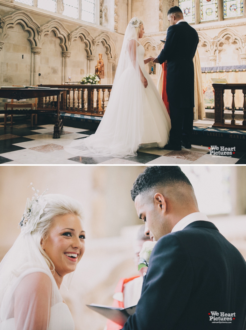 Wedding Ceremony Ring Exchange, St Albans Cathedral Wedding | London Alternative Wedding Photography, Reportage of a wedding Day 