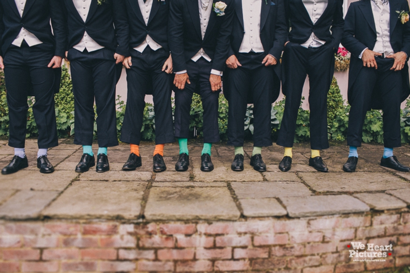 Colorful Sock for Groom and Boys, London Alternative Wedding Photography, Reportage of a wedding Day at St Albans Cathedral Wedding 