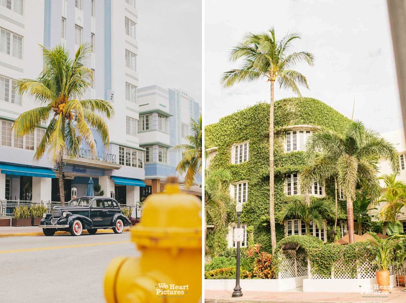 Vintage Car at Park Central Hotel Miami | Destination Wedding Photographer weheartpictures.com