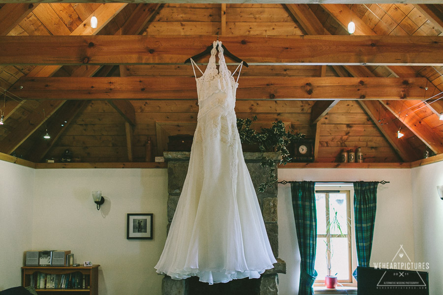 Loch Coruisk Humanistic Wedding | Alternative Wedding Photographer | Marys Cottages Elgol  | Wedding Dress