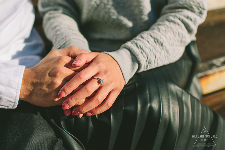 Engagement Ring, Alternative wedding photographer in London