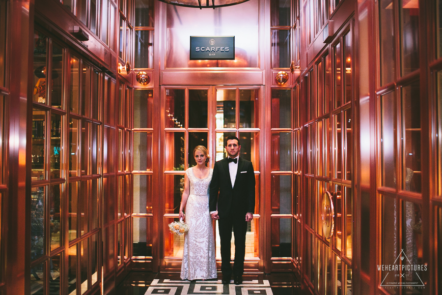 Winter London Wedding at the Rosewood Hotel and Hawksmoor- Creative & alternative Wedding Photographer UK &  Destination