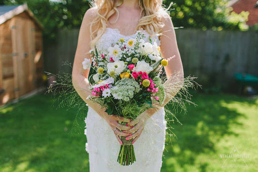 Bride's Wild Flowers Bouquet | London Alternative Wedding Photography UK & Destination srcset=