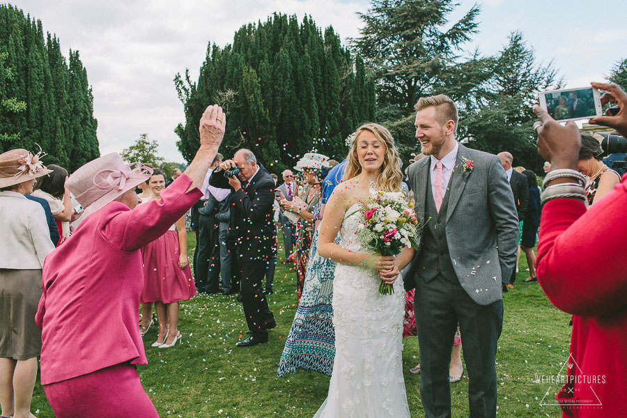 When granny takes a confetti shot all to herself | Creative Wedding Photography UK & Destination >> weheartpictures.com