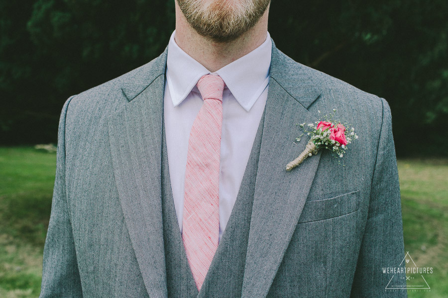 Detail of Groom and his flower button | London Alternative Wedding Photography UK & Destination srcset=