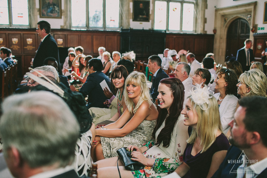 Creative Wedding Photographer in London,  Museum-of-the-order-of-Saint-John-Wedding-Photographer, guest waiting for the ceremony