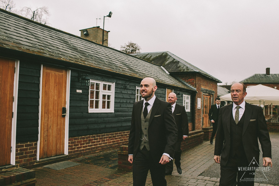 Groom and boys walking to the ceremony-Bridal-Portraits-Creative-Alternatve-Wedding-Photography-Tythe-Tewinbury-Barn-Wedding-Photography