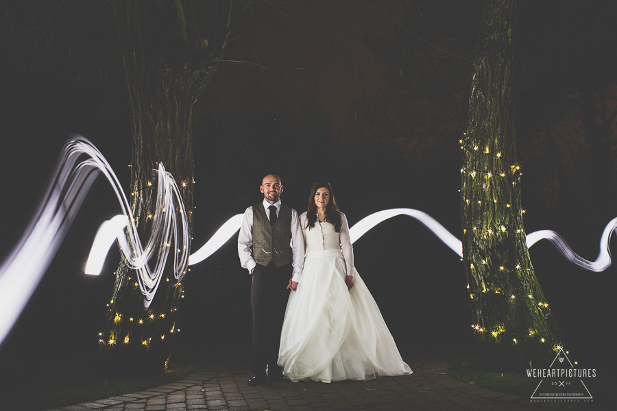 Alternative-Creative-Tythe-Tewinbury-Barn-Wedding-Photography-Winter-Lightpainting