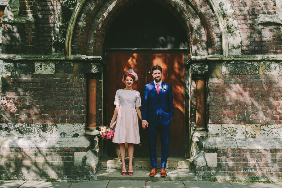 Creative & Alternative Wedding Photographer-London Wedding at Chads Place Kings Cross & St Stephens Church in Hampstead- Preparations at the Renaissance Hotel- Vintage Wedding Dress, Routemaster and Vivienne Westwood Shoes