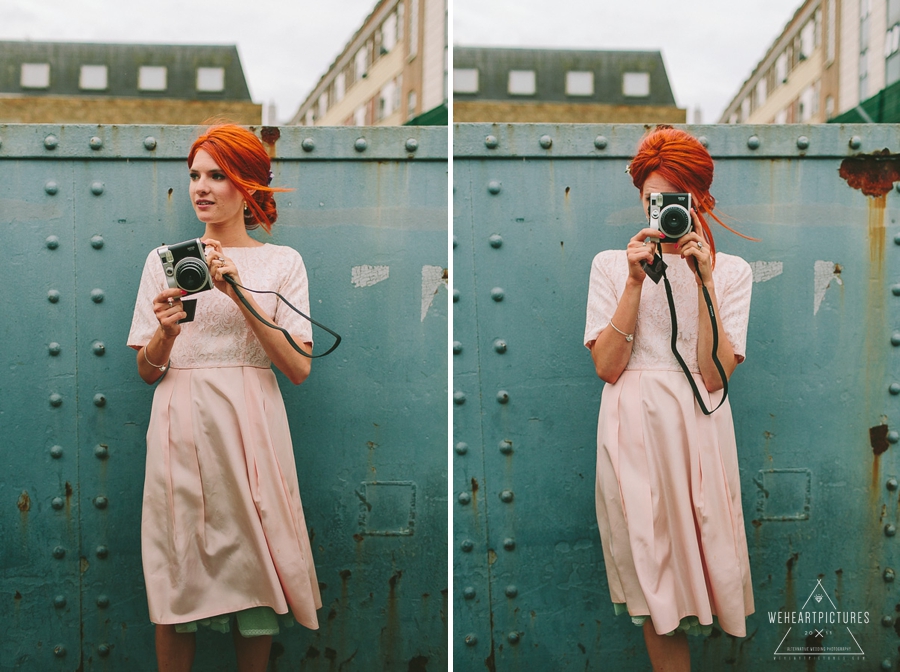 Creative & Alternative Wedding Photographer-London Wedding at Chads Place Kings Cross & St Stephens Church in Hampstead- Preparations at the Renaissance Hotel- Vintage Wedding Dress, Routemaster and Vivienne Westwood Shoes