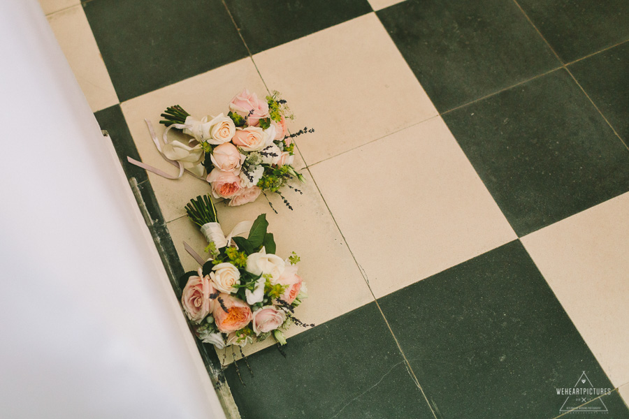 Flowers Bouquets_Wedding at Santa Eulalia Church Ibiza_Here comes the bride sign_Destination Wedding Photographer_London_Europe