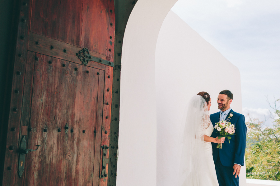 Bridal Portraits_Wedding at Santa Eulalia Church in Ibiza_Destination Wedding Photographer_London_Europe