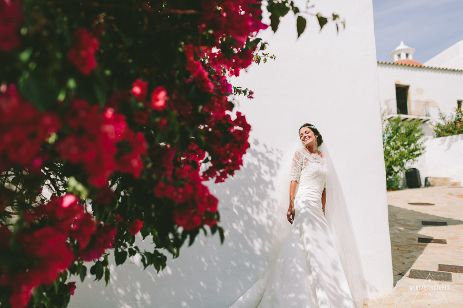 Bridal Portraits_Wedding at Santa Eulalia Church in Ibiza_Destination Wedding Photographer_London_Europe