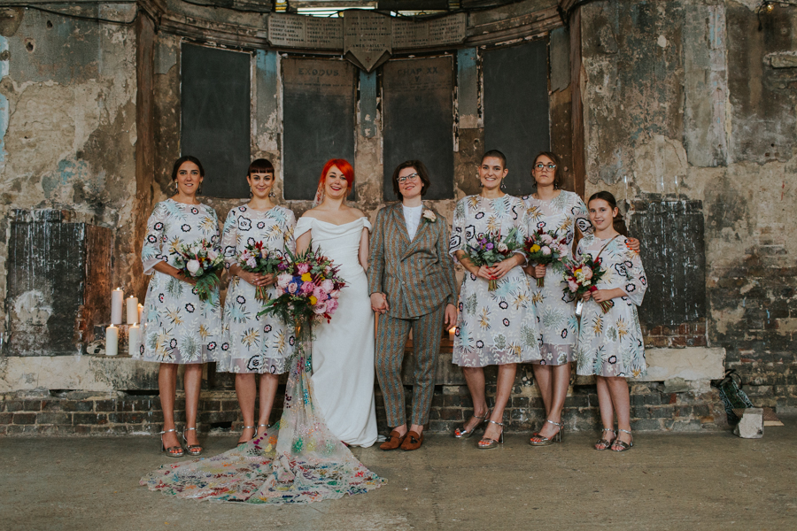 Same Sex Wedding London Trinity Buoy Wharf and Asylum Chapel Alternative Wedding Photographer