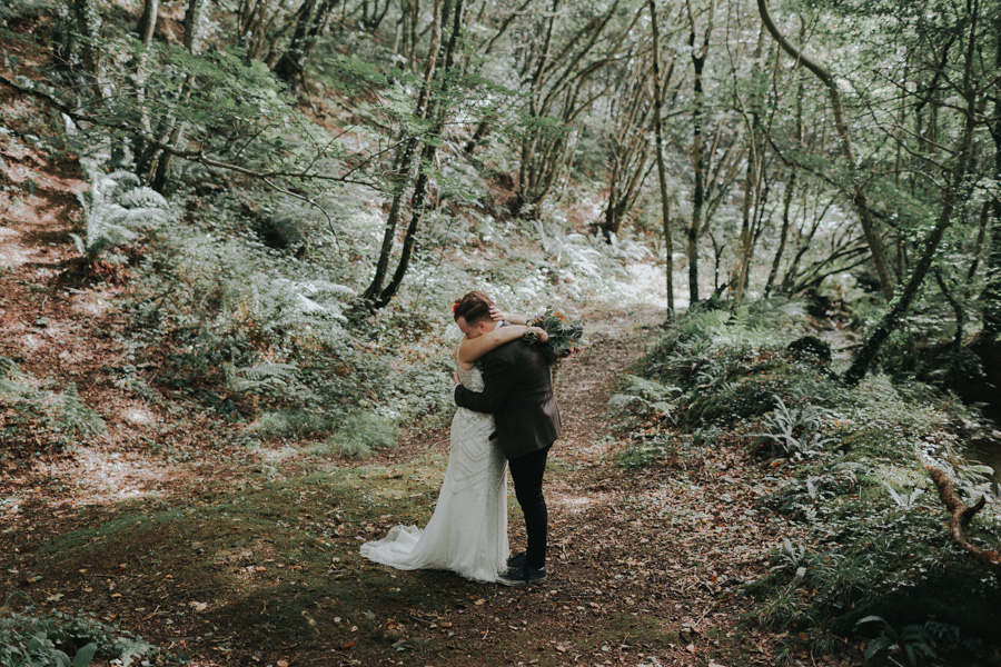 A wedding in the woods-Alternative Wedding Photography UK Destination