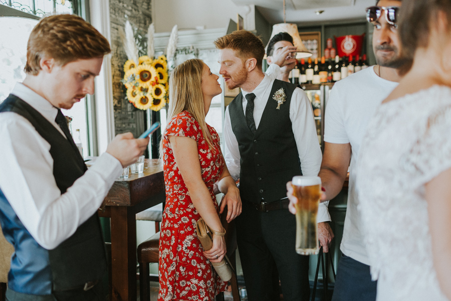London-peckham-alternative-wedding-photography-clayton-arms-wedding-Franks Cafe, The windmill Hotel Wedding Preps