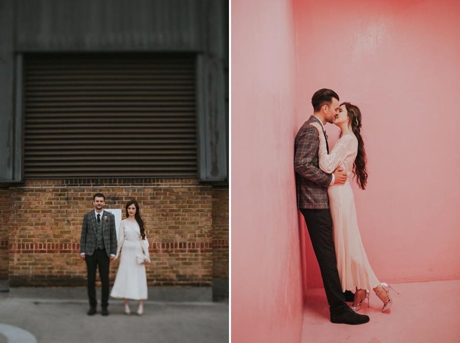 London-peckham-alternative-wedding-photography-clayton-arms-wedding-Franks Cafe, The windmill Hotel Wedding Preps, Southwark Wedding