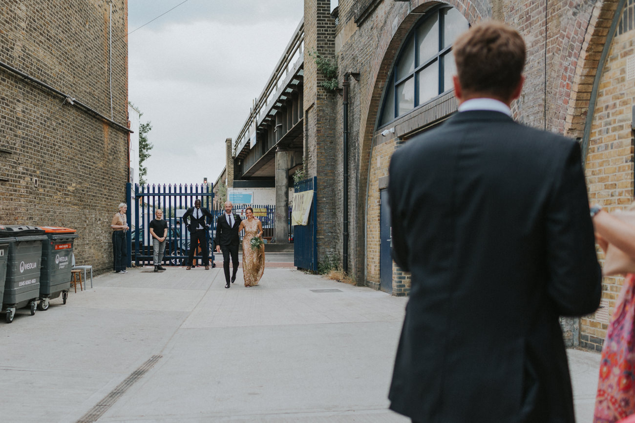 Wedding at AMP Studios and Asylum Chapel in London, Alternative Wedding Photographer