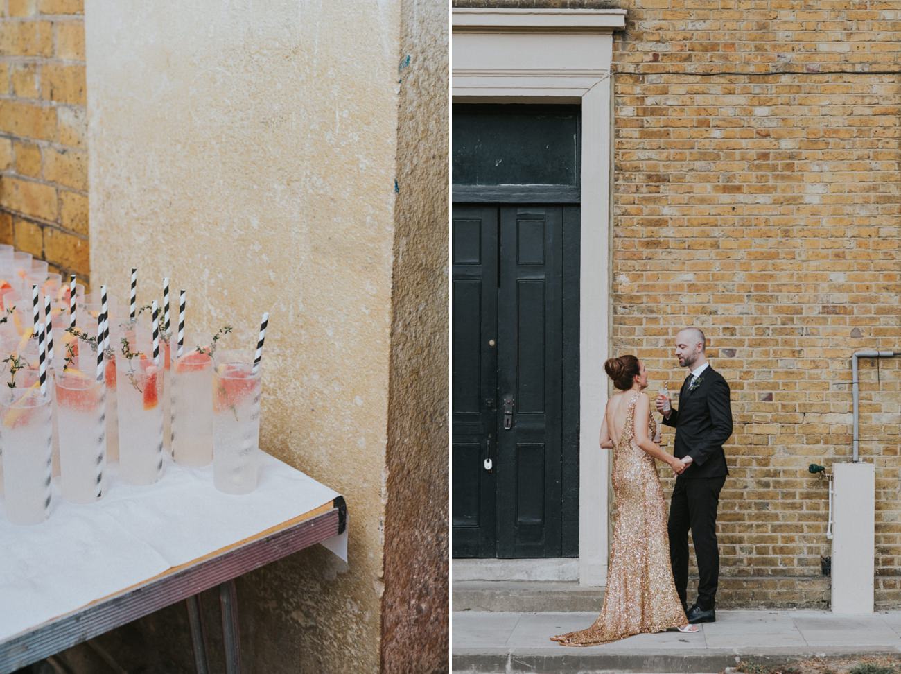 Wedding at AMP Studios and Asylum Chapel in London, Alternative Wedding Photographer