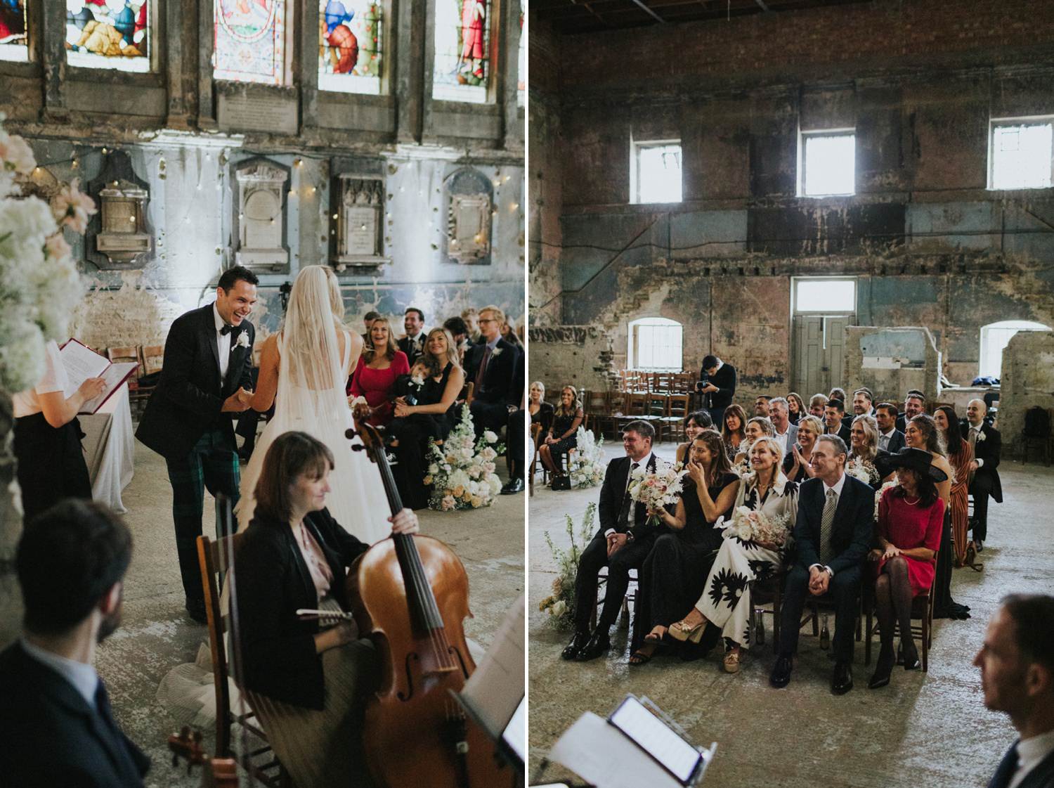 London Alternative Wedding Photography at The Ned London and Asylum Chapel