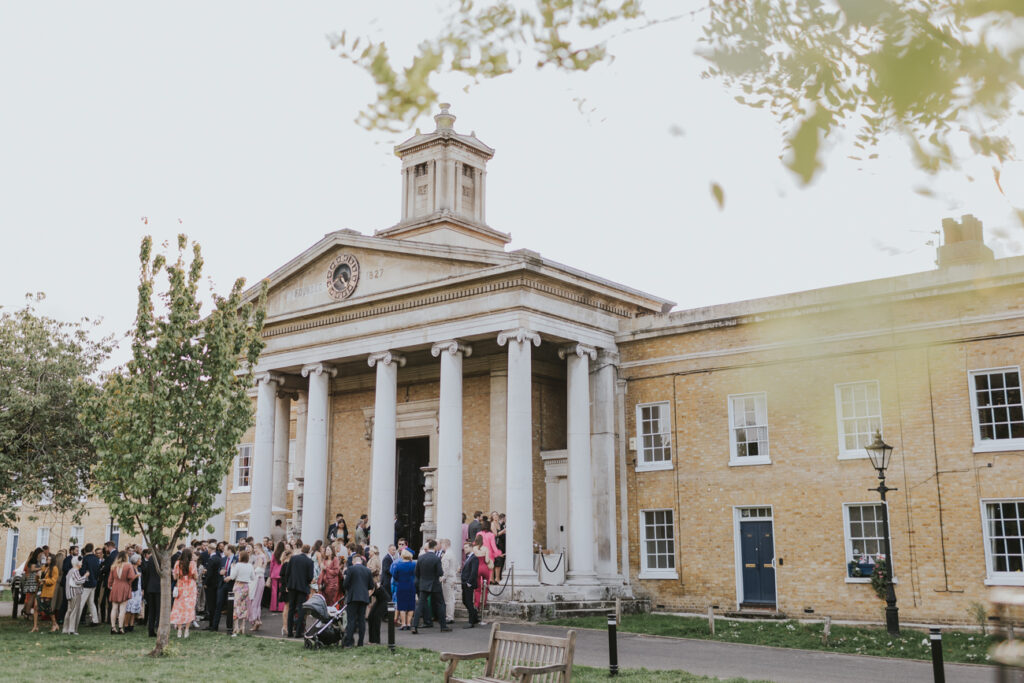 Bride and groom portraits at London Boho Wedding - AMP Studios - Asylum Chapel London Alternative Wedding Photographer- We Heart Pictures