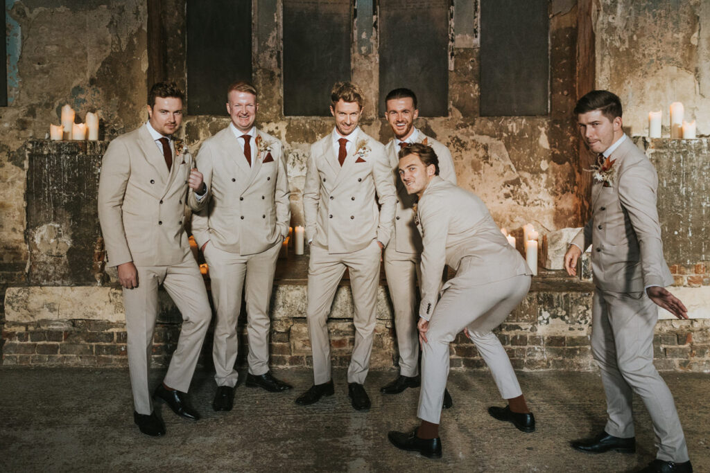 Bridal party- Boho Wedding - AMP Studios - Asylum Chapel London Alternative Wedding Photographer- We Heart Pictures