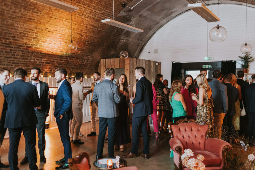 Guests at AMP Studios - AMP Studios - Asylum Chapel London Alternative Wedding Photographer- We Heart Pictures