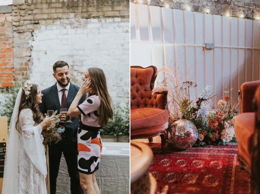 Guests at AMP Studios - AMP Studios - Asylum Chapel London Alternative Wedding Photographer- We Heart Pictures
