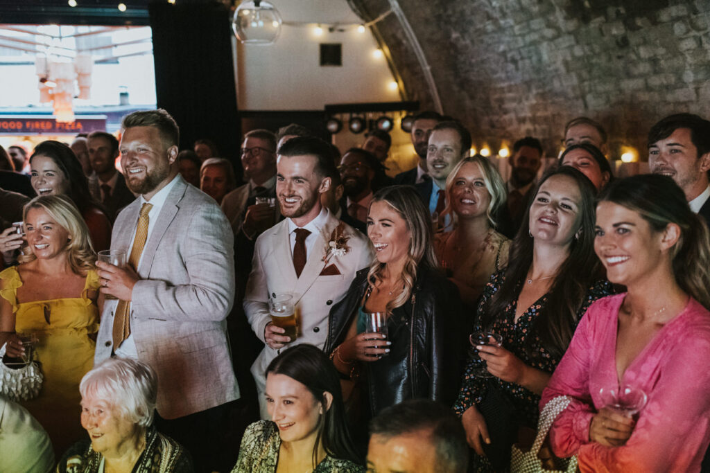 Guests at AMP Studios - AMP Studios - Asylum Chapel London Alternative Wedding Photographer- We Heart Pictures