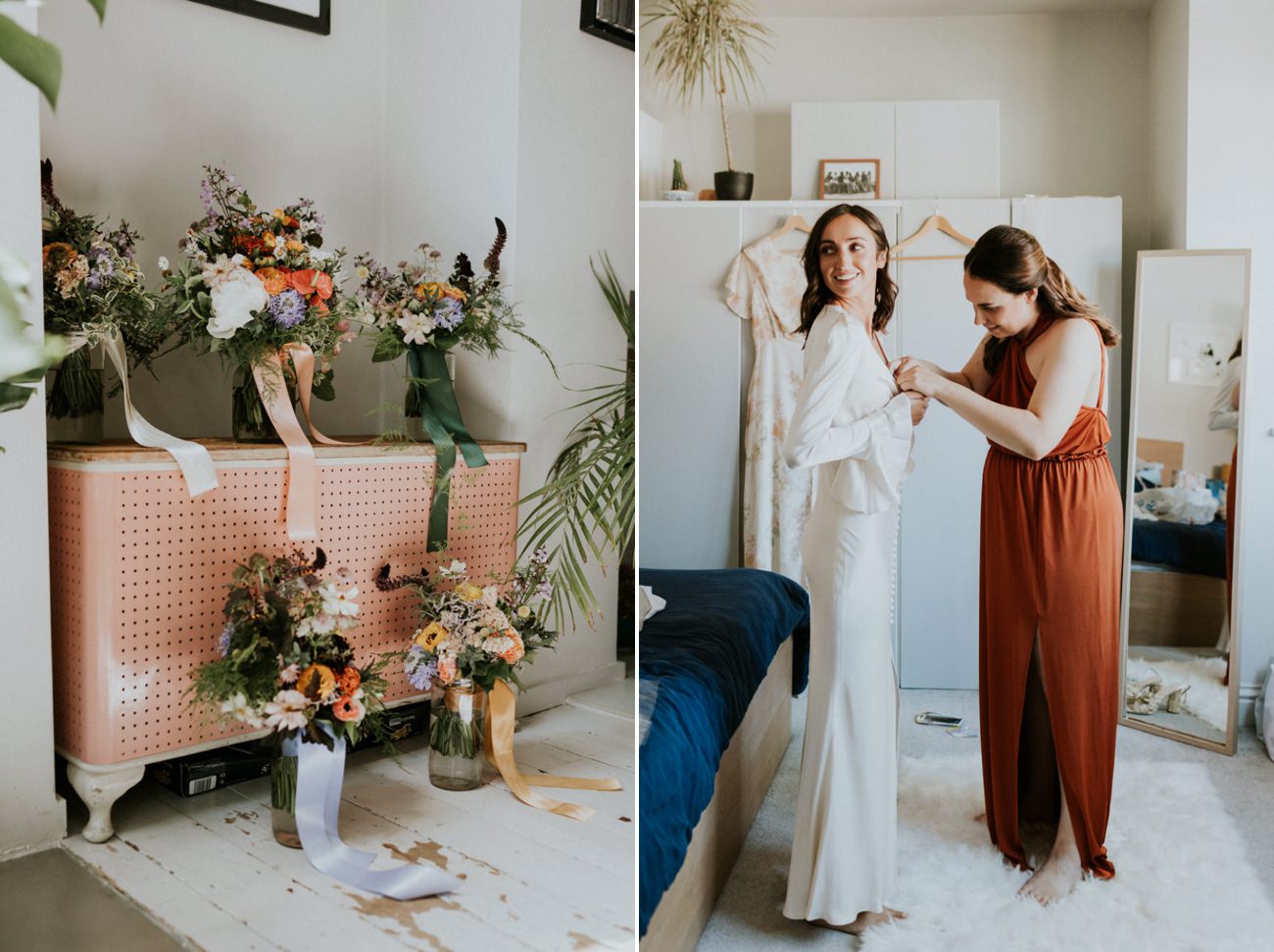 London Bride Getting ready in the morning - Clapton Country Club Wedding Photographer_The Department of Life Wedding