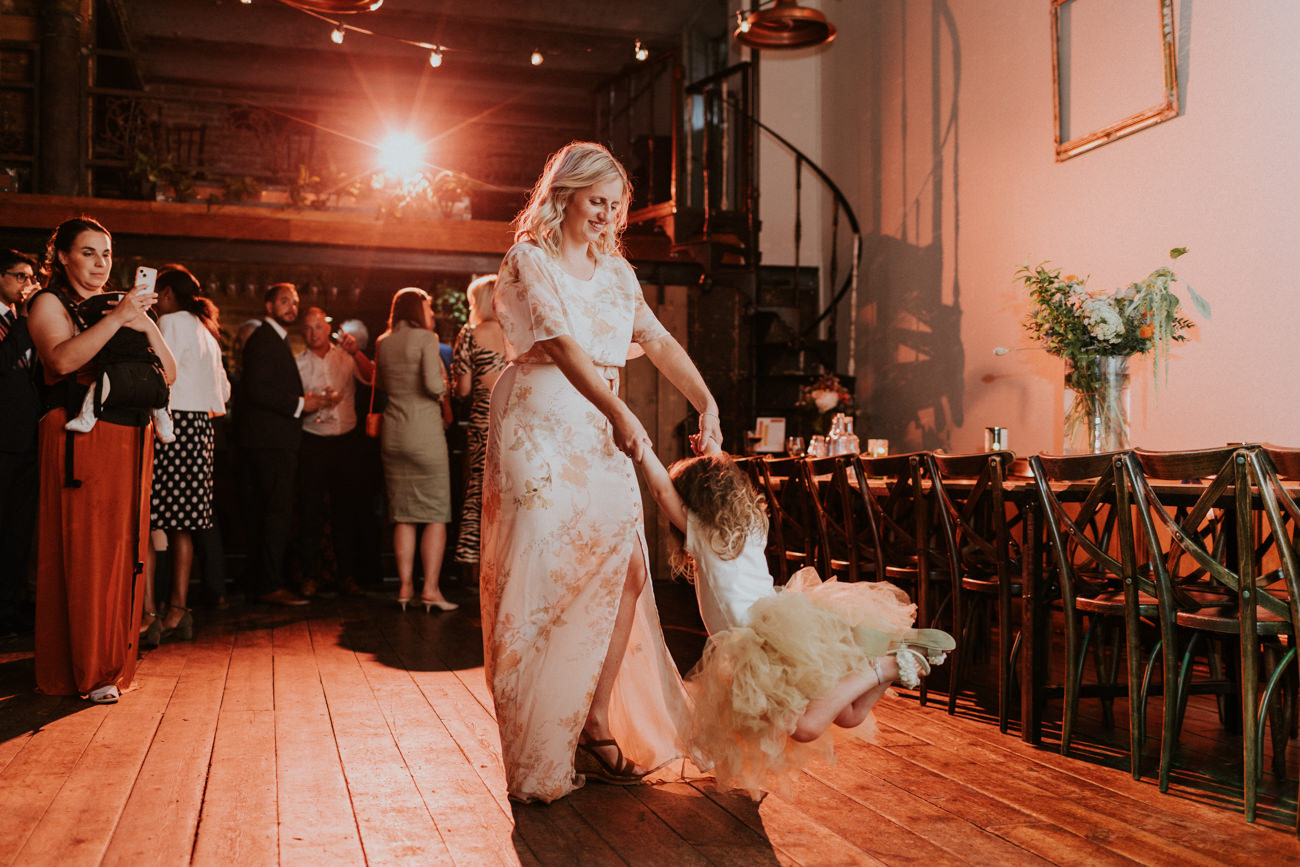 Spinning Flower girl-Clapton Country Club Wedding Photographer_The Department of Life Wedding