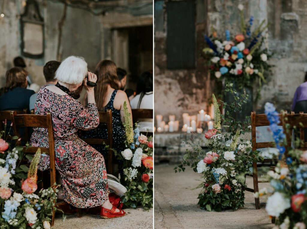 Guest taking photos -London Wedding Ceremony at Asylum Chapel in Caroline Gardens - Alternative Wedding Photography We Heart Pictures