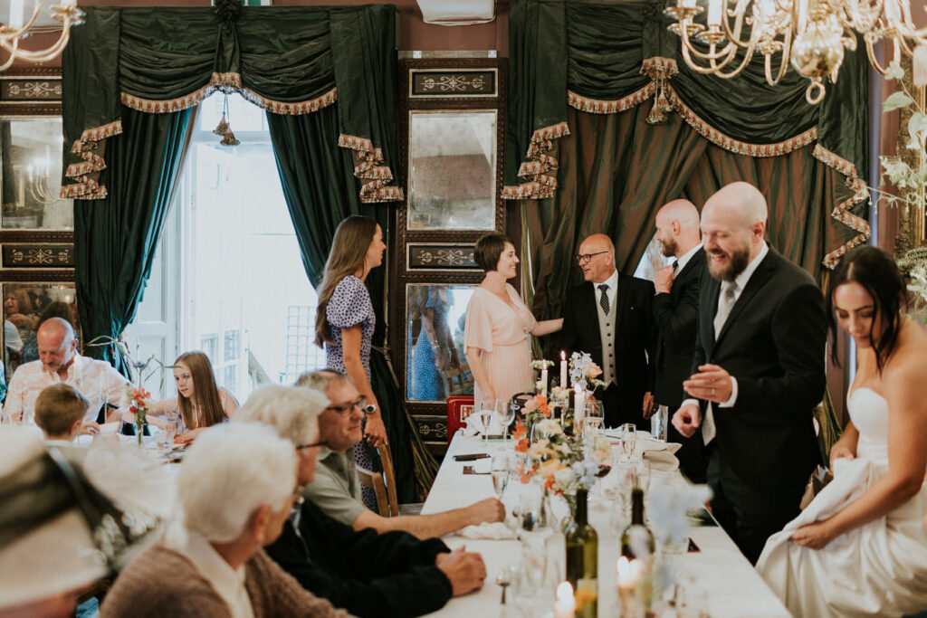 Speeches time - London Wedding at Brunswick House - Alternative Wedding Photography We Heart Pictures