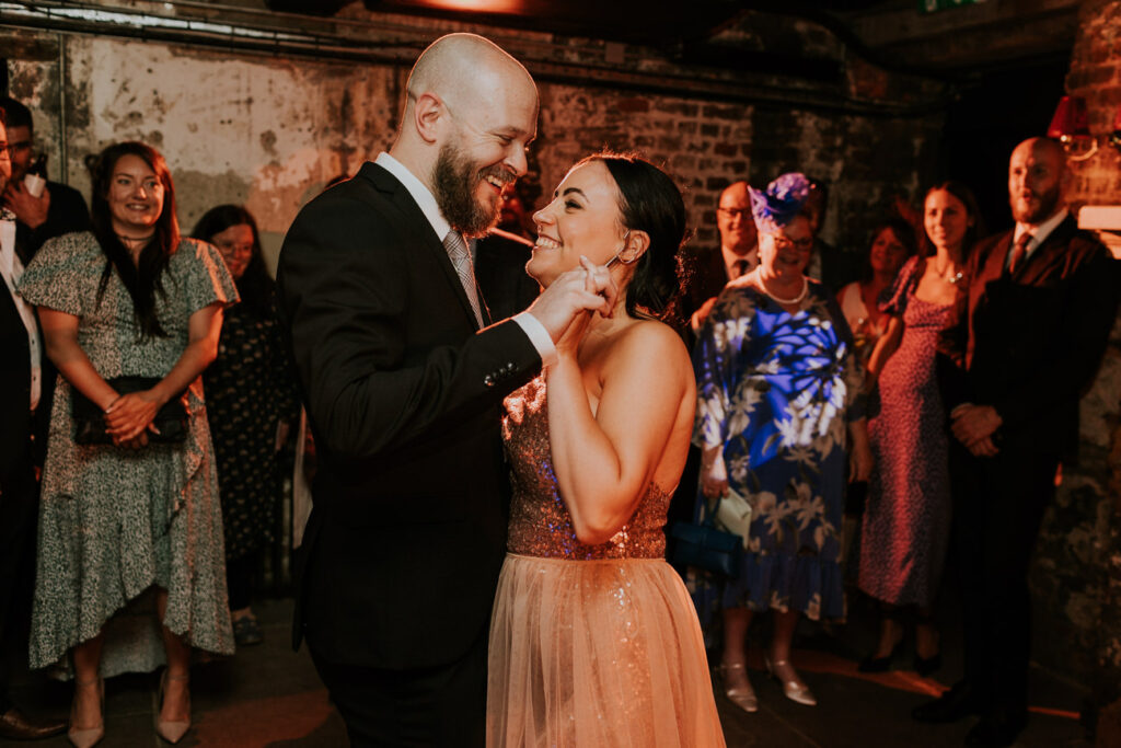 First dance - London Wedding at Brunswick House - Alternative Wedding Photography We Heart Pictures