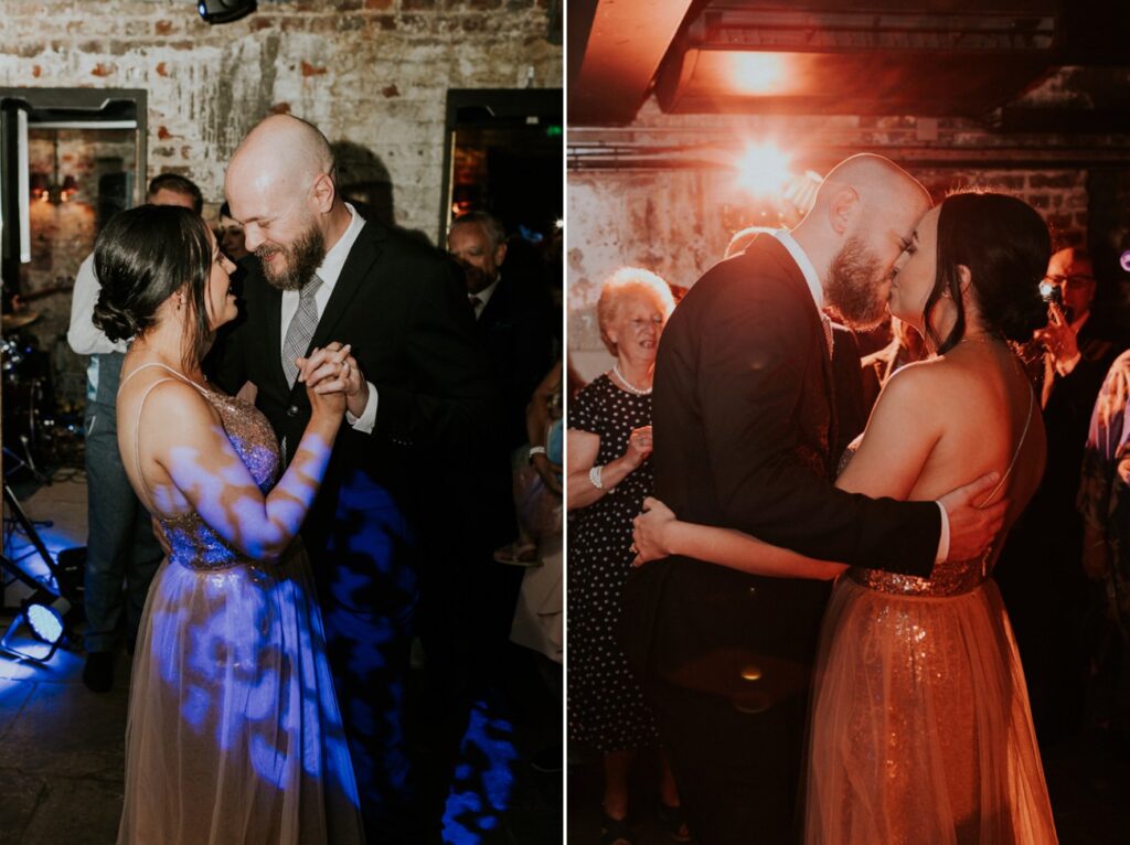 First dance - London Wedding at Brunswick House - Alternative Wedding Photography We Heart Pictures