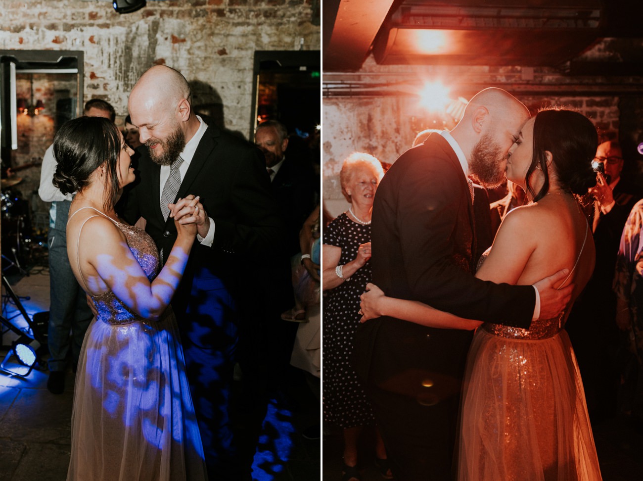 First dance - London Wedding at Brunswick House - Alternative Wedding Photography We Heart Pictures 