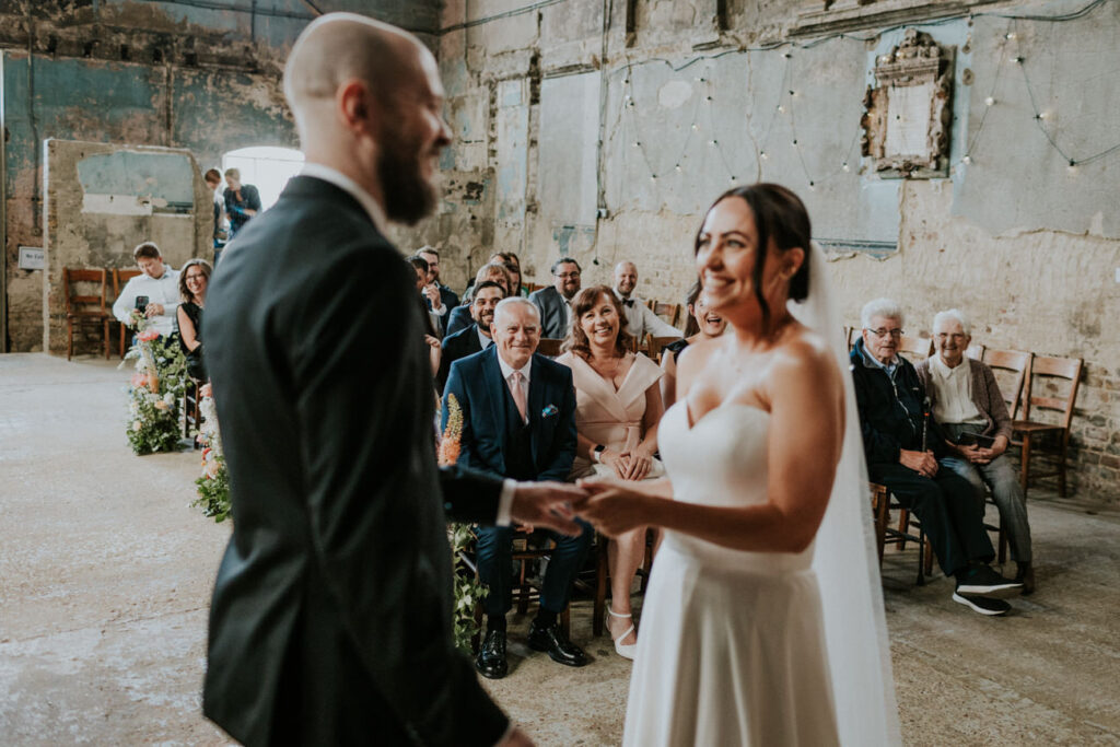 London Wedding Ceremony at Asylum Chapel in Caroline Gardens - Alternative Wedding Photography We Heart Pictures