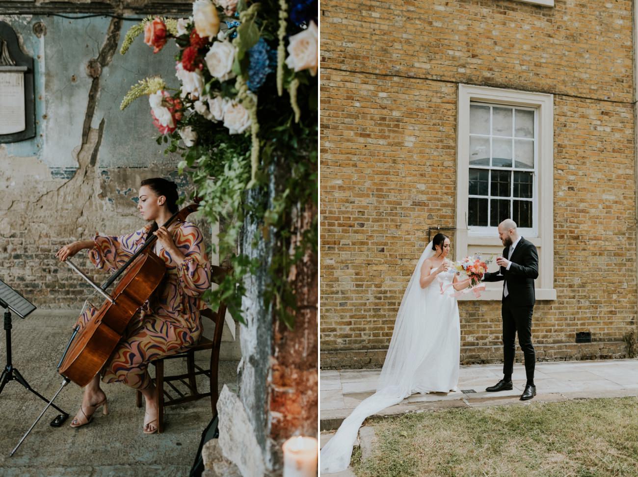 London Wedding Ceremony at Asylum Chapel in Caroline Gardens - Alternative Wedding Photography We Heart Pictures 