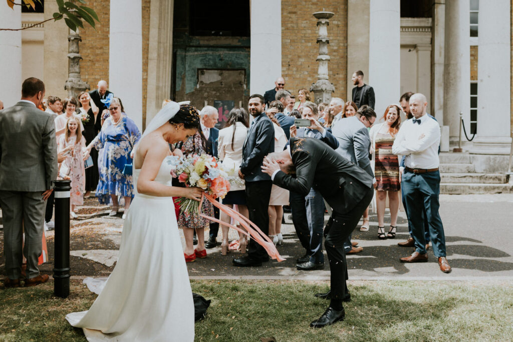 London Wedding Ceremony at Asylum Chapel in Caroline Gardens - Alternative Wedding Photography We Heart Pictures
